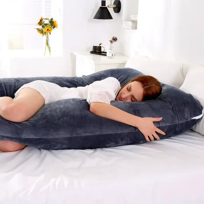 Oreiller de Grossesse Doux pour Femme Enceinte