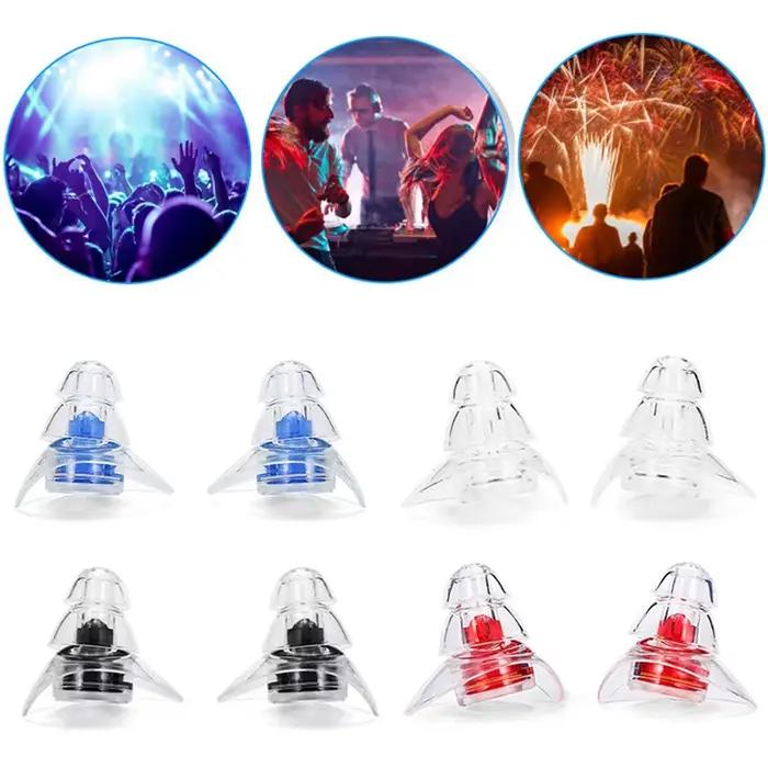 Bouchons d'oreille anti-bruit en silicone souple