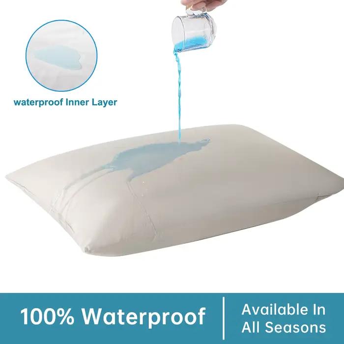 Protecteur d'oreiller imperméable 2 pièces