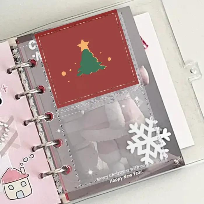 Protecteurs de pages transparents 10 pièces M5, inserts de reliure à 5 anneaux, pochettes de documents transparentes pour professionnels, voyageurs, artistes, enseignants