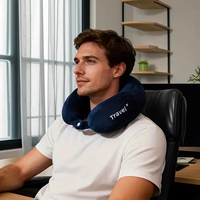 Oreiller de voyage en forme de U, oreiller de soutien pour le cou, oreiller cervical, oreiller en forme de U pour avion, aide au sommeil