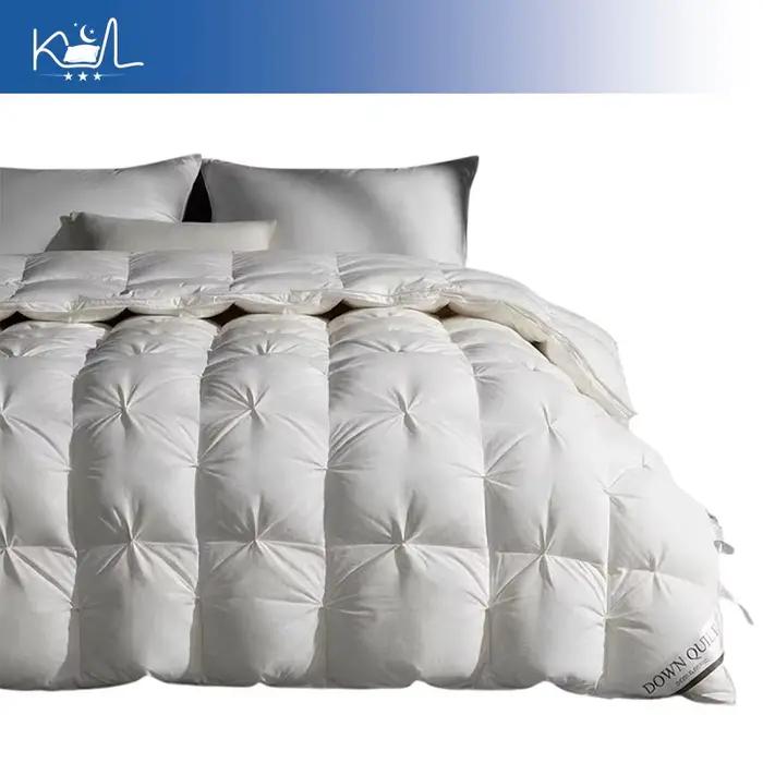 Couette matelassée de luxe 3D en duvet d'oie 100% premium