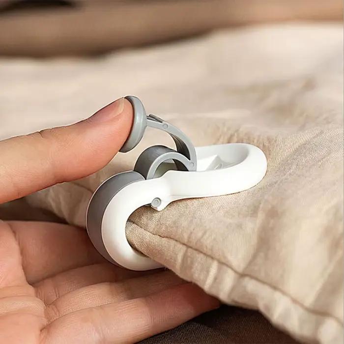 Clips de fixation antidérapants pour couette et couverture, 6 pièces/ensemble, Clip de fixation pour couverture de lit, fixateur de drap de couette, articles ménagers, Clip de couette créatif