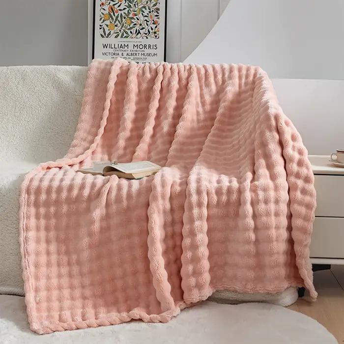 Couverture en fausse fourrure