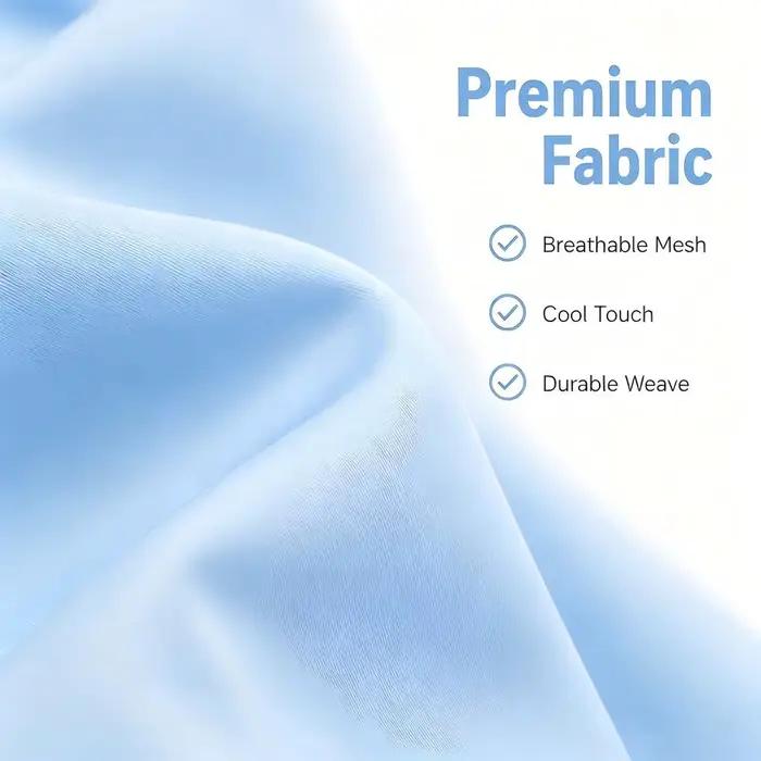 Une taie d'oreiller cervicale bleue (taille standard uniquement)