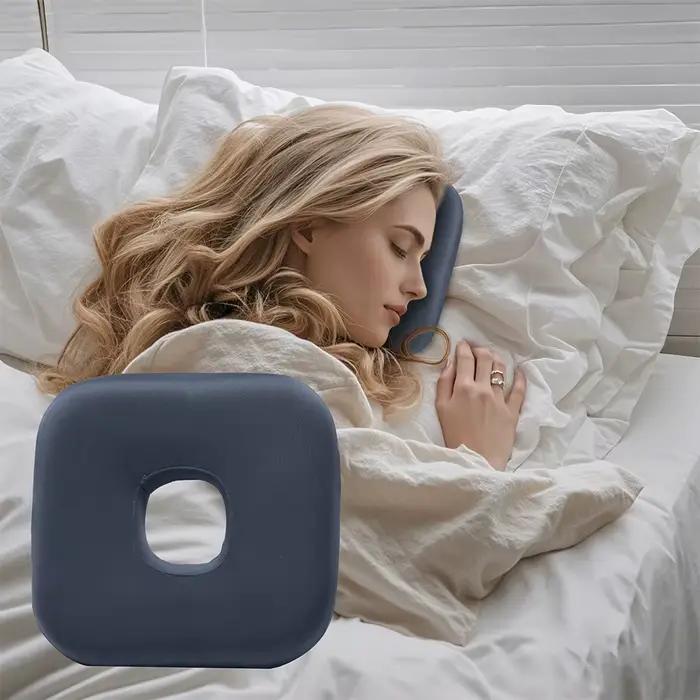 Oreiller pour dormeurs latéraux avec trou pour l'oreille