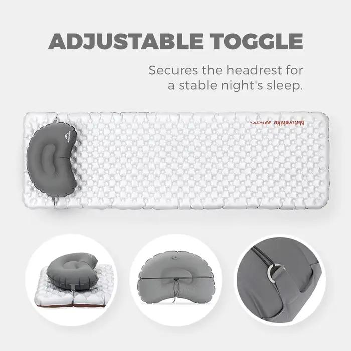 Naturehike 2026 Nouveau Oreiller Gonflable Portable en TPU Ultra-Léger 70g pour Camping en Plein Air, Pique-niques et Siestes au Bureau