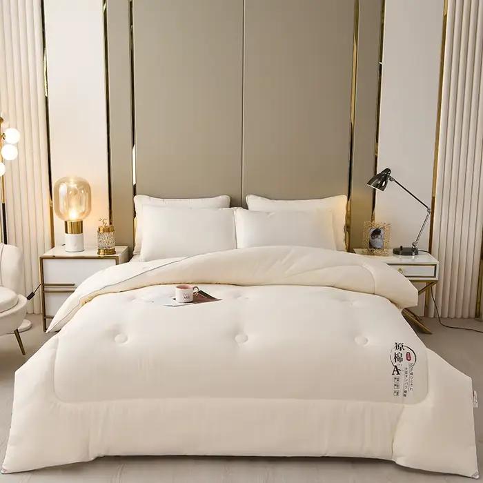 Couette légère d'été en coton brut, matelassée, pour lit simple ou double, climatisation, taille Twin ou Queen, lavable, jacquard