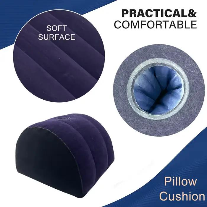 Oreiller gonflable pour adultes, aide aux Positions du corps, Support gonflable en PVC, repose-pieds de voyage, 1 pièce