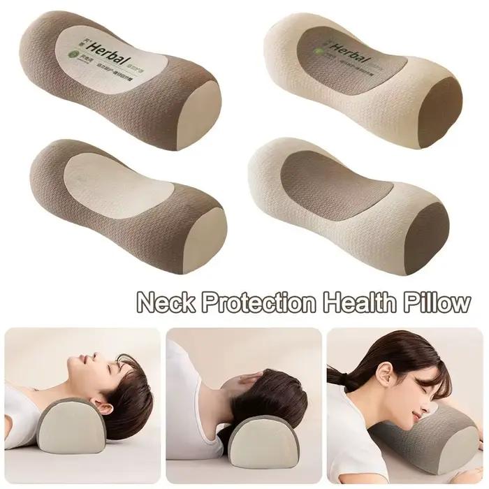 Oreillers cylindriques en sarrasin anti-arche, respirants, pour le soutien de la colonne vertébrale, favorisant le sommeil, soulageant les douleurs cervicales, oreiller de traction pour adultes