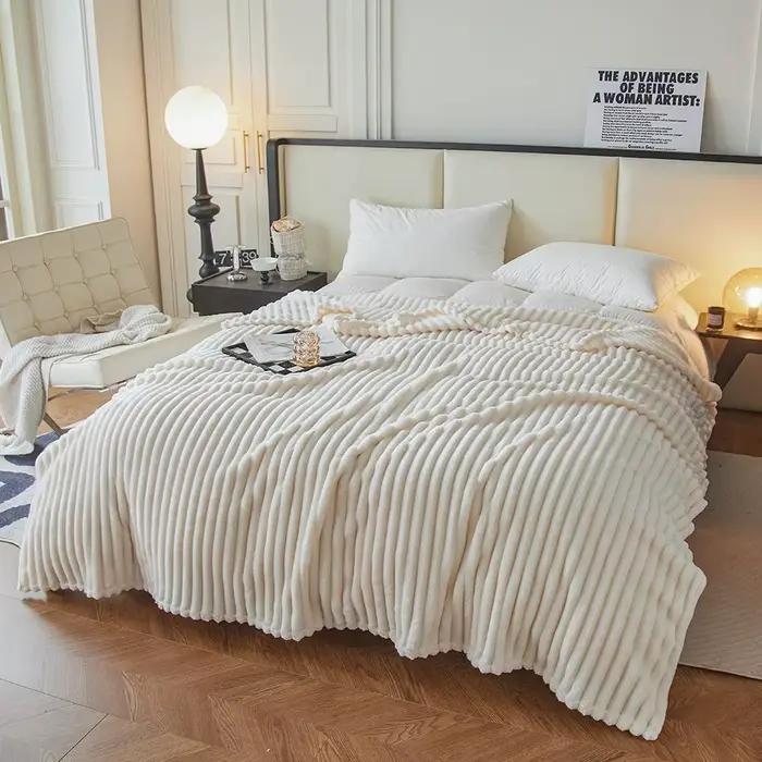 Couvertures de lit en polaire Ultra douce pour le repos du déjeuner