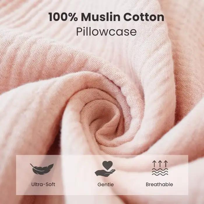 Nouvel oreiller pour bébé en coton mousseline à volants