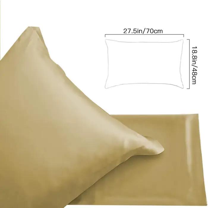 Taie d'oreiller en cuivre pour un meilleur sommeil, Anti-âge, réduction des rides, lissage des cheveux, 1/2 pièces