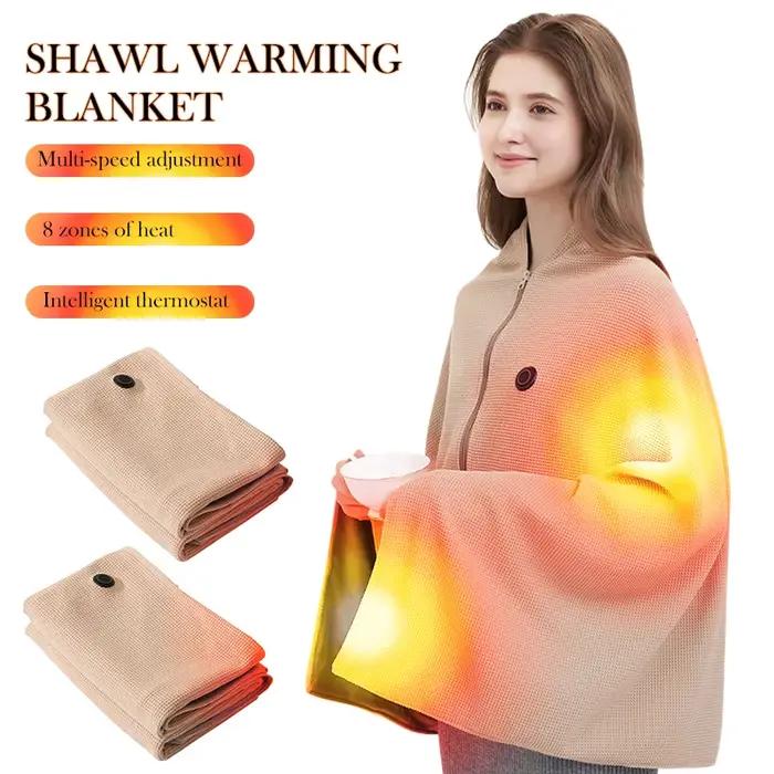 Couverture électrique portable 3 niveaux de chauffage