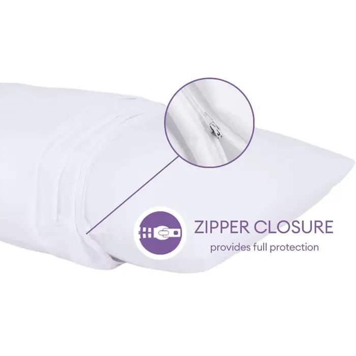 Housse de protection d'oreiller lisse