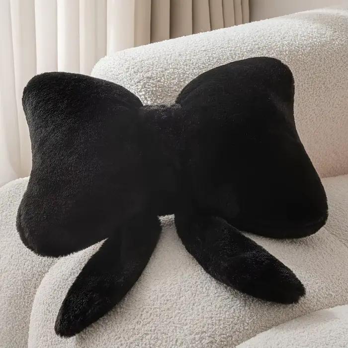 Coussin de câlin à nœud mignon, doux, lavable à la main, parfait pour la décoration du canapé de la chambre à coucher, cadeaux, décoration de la salle, coussins de vacances