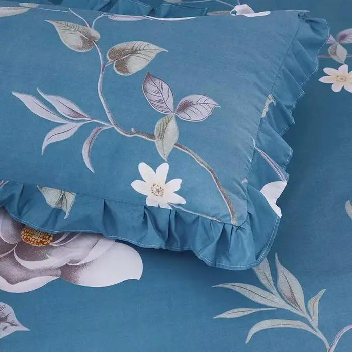 Ensemble de taies d'oreiller à fleurs confortables pour adultes et étudiants