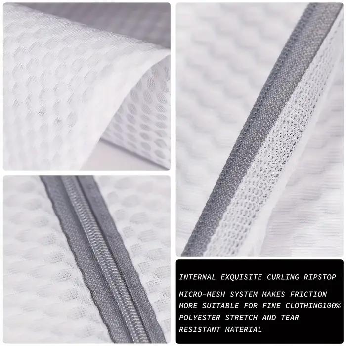 Sacs à linge durables en maille nid d'abeille pour articles délicats, 2 pièces, tissu en filet 125Gsm, sac de lavage délicat durable et réutilisable