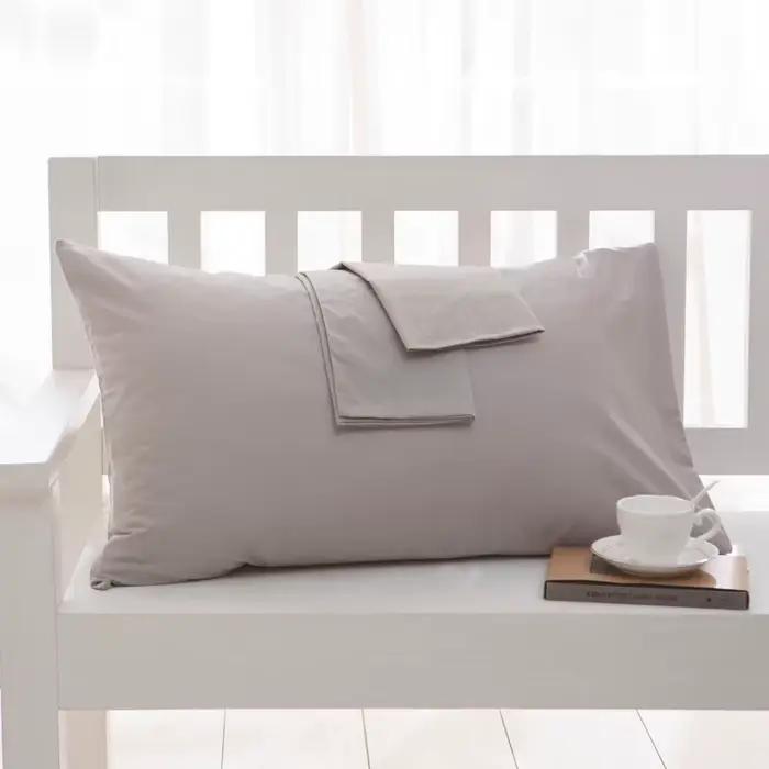 Taie d'oreiller standard en coton pour chambre à coucher