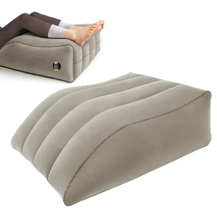 Coussin d'élévation des jambes, coussin gonflable pour repose-jambes - Coussin améliorant la circulation pour dormir et lire, coussin compensé idéal