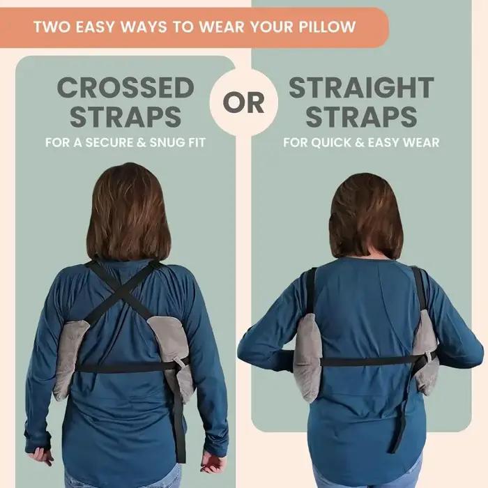 Oreiller de post-mastectomie avec sangle réglable