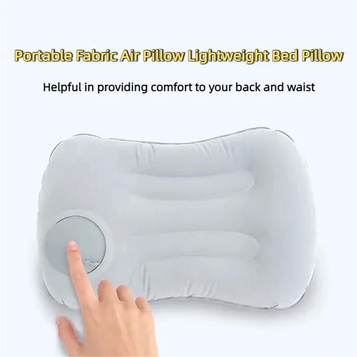 Oreiller gonflable de Camping, oreiller de randonnée de voyage ultraléger Portable pour le soutien du cou et lombaire