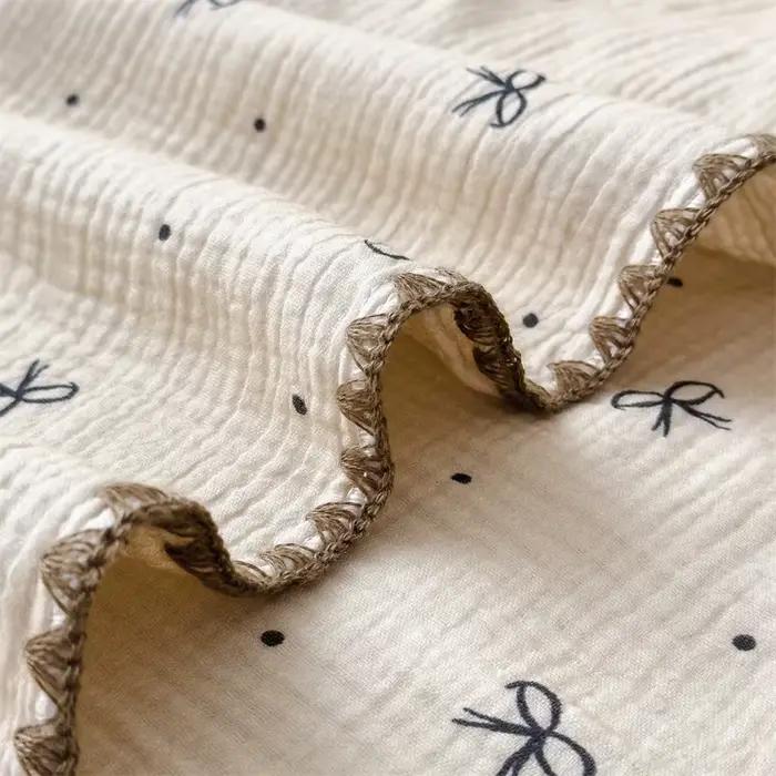 Couverture en mousseline double 100% coton pour l'été