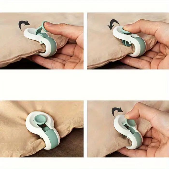 Clips de fixation antidérapants pour couette et couverture, 6 pièces/ensemble, Clip de fixation pour couverture de lit, fixateur de drap de couette, articles ménagers, Clip de couette créatif