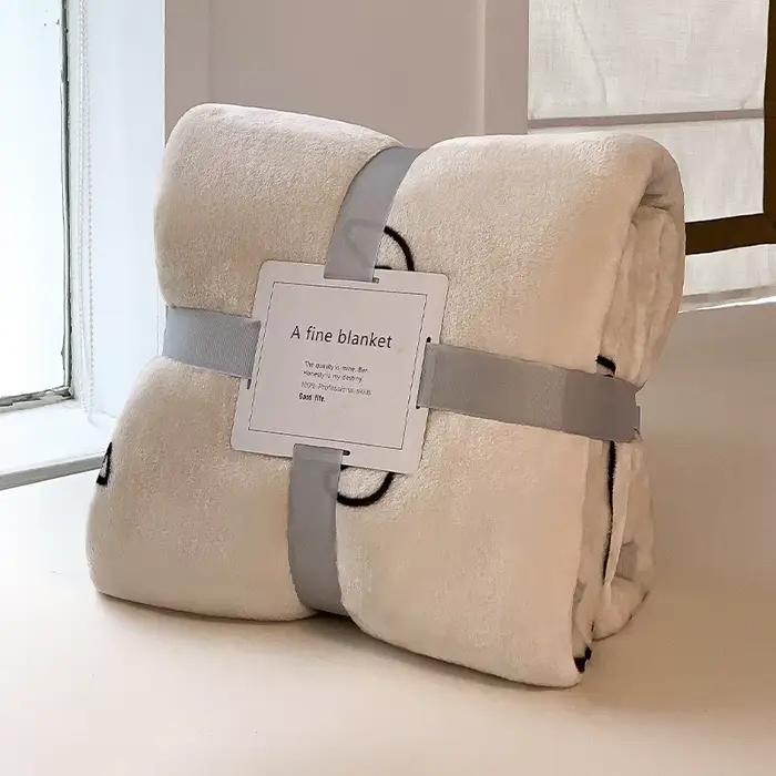 Grande couverture polaire en flanelle