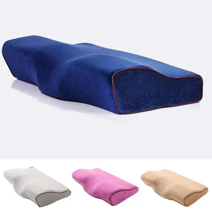 Taie d'oreiller à mémoire de couleur unie pour enfant et adulte, housse de coussin douce et lavable en forme de papillon