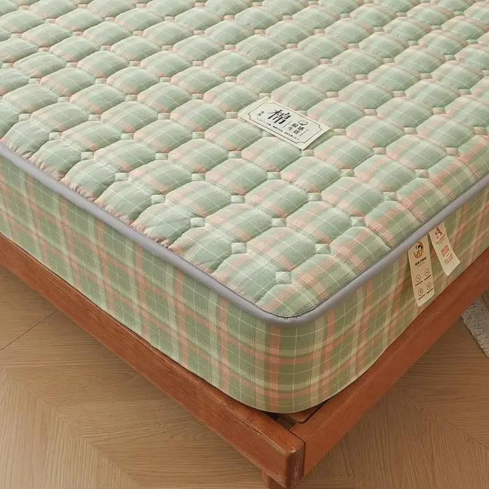 Housse de protection de matelas en coton délavé antibactérien de classe A - Douce