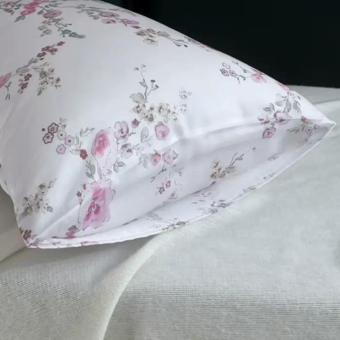 Nouvelle taie d'oreiller en soie de mûrier naturelle imprimée