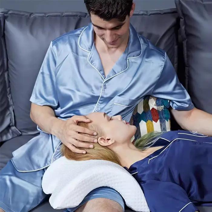 Oreiller de sommeil en mousse à mémoire de forme à récupération lente