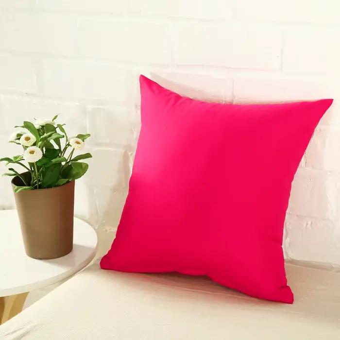 YWZN – housse de coussin couleur bonbon, taie d'oreiller Simple, couleur unie, décorative, noir et blanc, pour voiture
