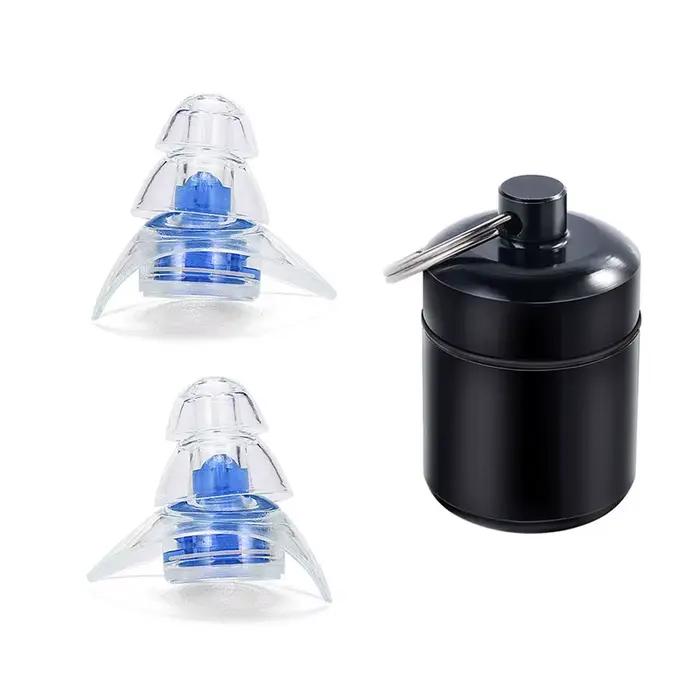 Bouchons d'oreille anti-bruit en silicone souple