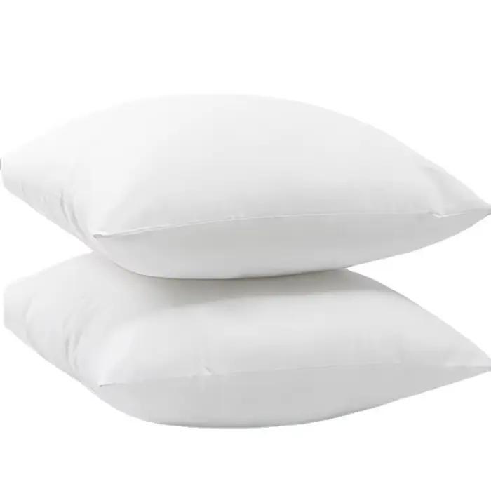 Coussin carré blanc doux 35x35cm