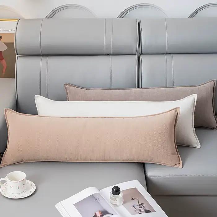 Housse de coussin rectangulaire unie 30x50/70/90/120cm