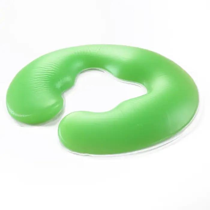 Oreiller rond en silicone en forme de U pour salon de beauté, doux et confortable, massage, spa, trou