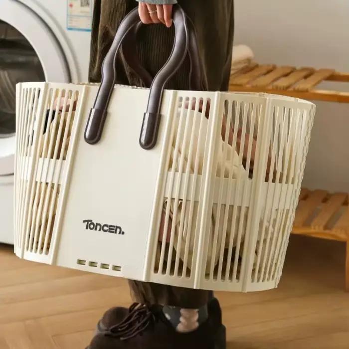 Grand panier à linge mural pliable