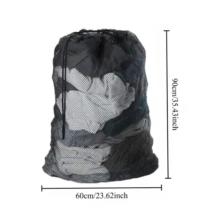 Sac à linge en filet avec cordon de serrage
