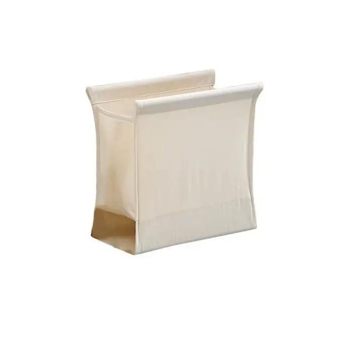 Panier à linge pliable en bambou avec double poignée
