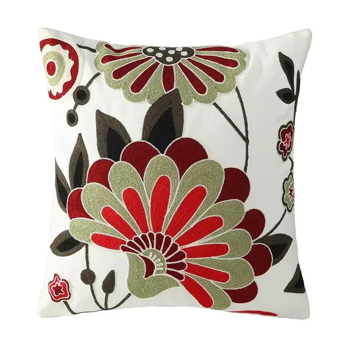 Housse de coussin bohème en toile