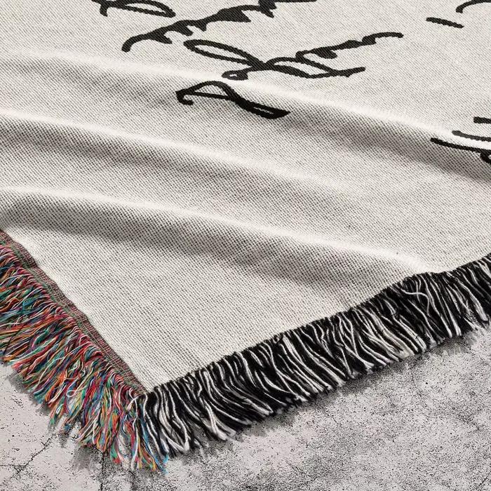 Couverture de jet tissée personnalisée