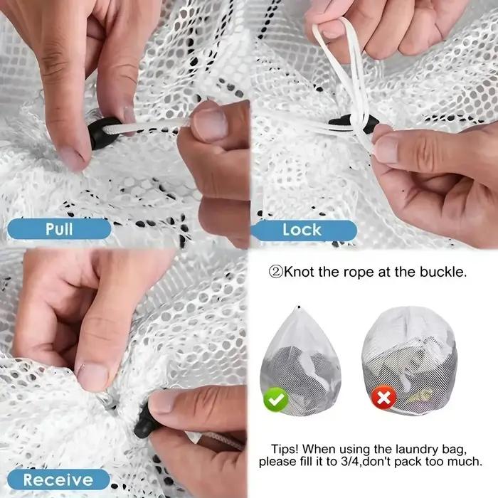 Sac à linge en maille – lavable en machine