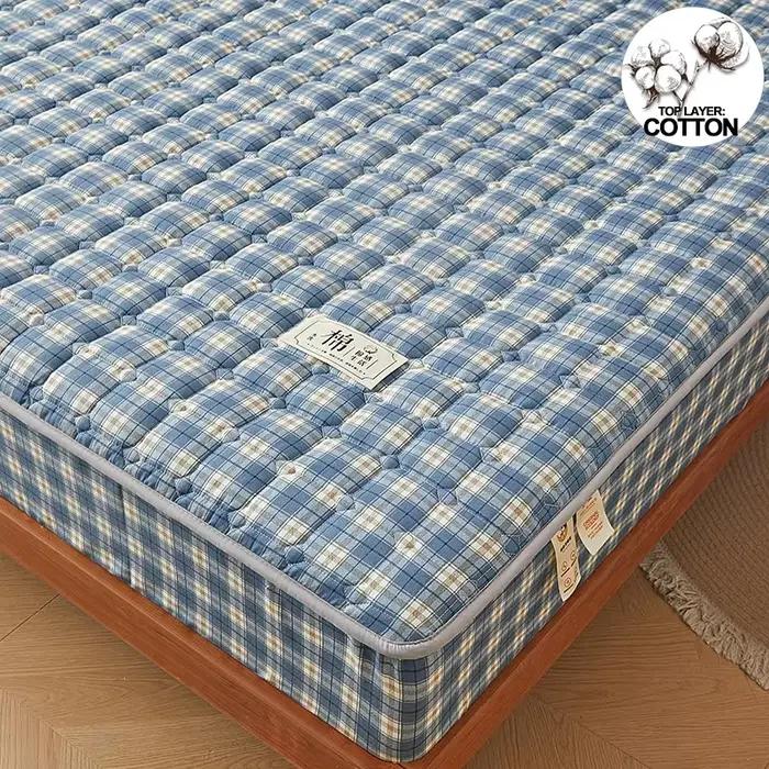 Housse de protection de matelas en coton délavé antibactérien de classe A - Douce