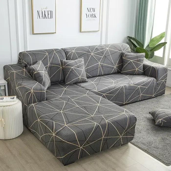 Housse de canapé S-EMIGA polyestère antidérapante colorée pour salon automne hiver occasionnelle protection meubles occasions spéciales