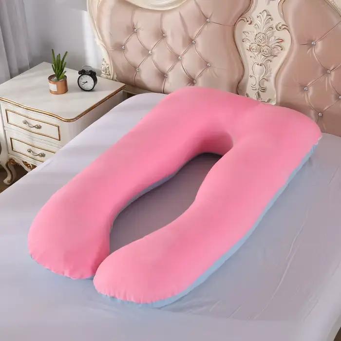 Oreiller de maternité doux rose et bleu 120x70cm