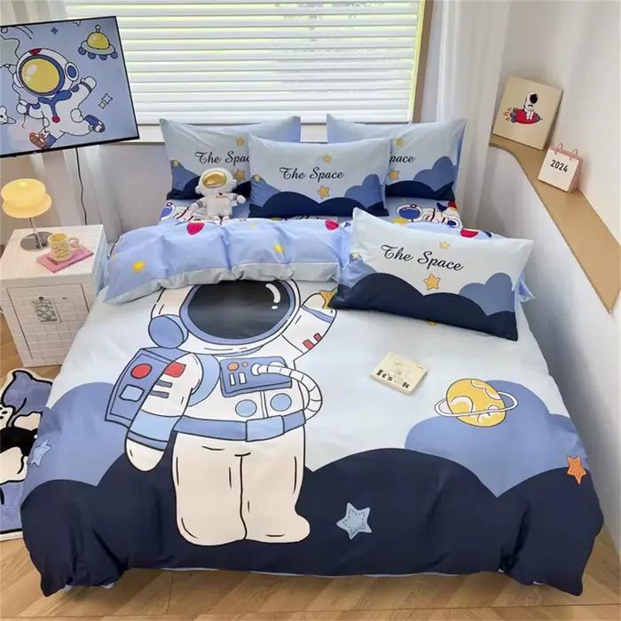 Ensemble de housse de couette d'astronaute de dessin animé 2 pièces