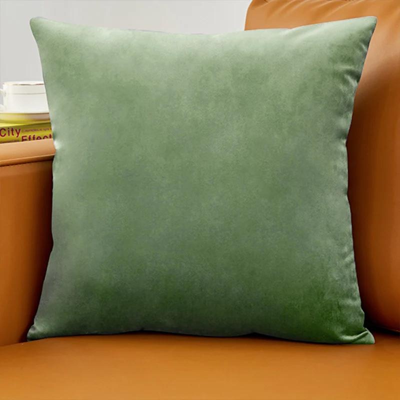 Housse de coussin en velours bleu Ultra doux, pour canapé, décoration de la maison, confortable, nor