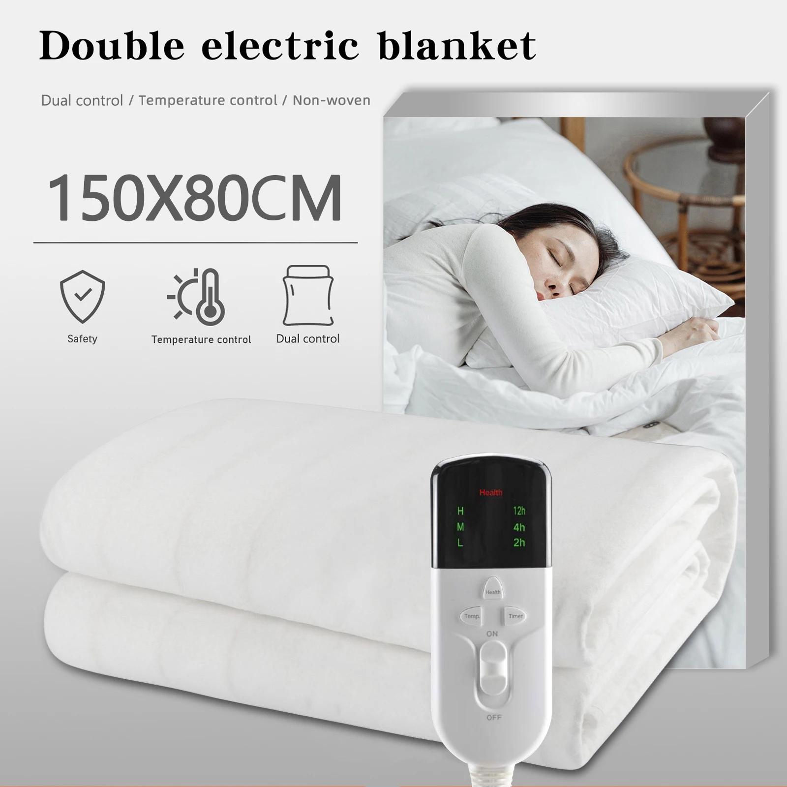 RUIANBAO-Couverture Électrique avec Minuterie, Matelas Thermique, Chauffe-Corps, Lit, 220V, 150x80cm
